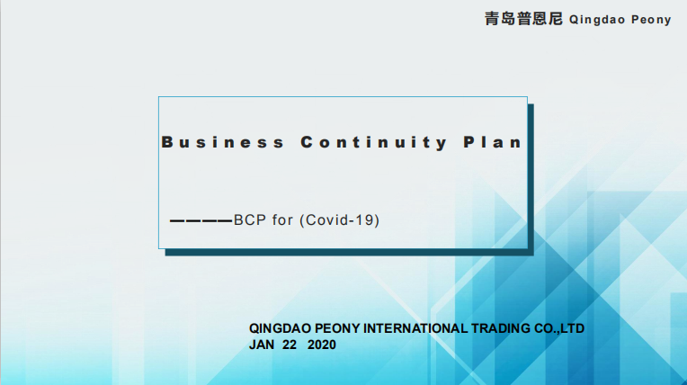 Business Continuity Plan For Covid-19